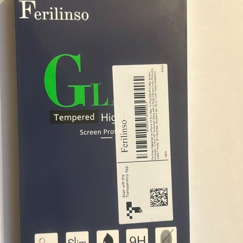 Ferilinso Designed for Iphone 13 Pro Max, 14 Plus Max Pro Screen Protector 3 Pac